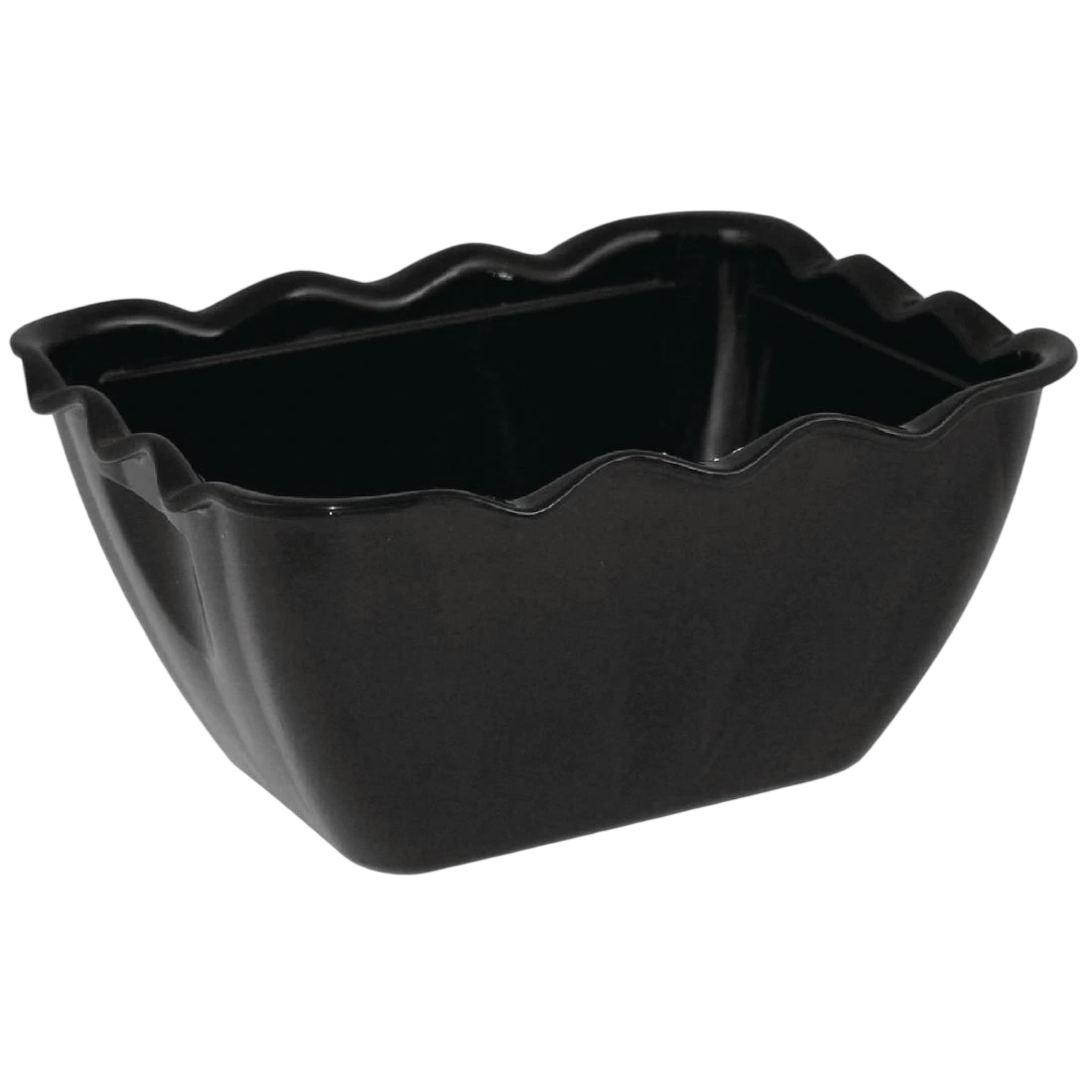 Olympia CB757 Kristallon Small Salad Crock Black SAN - 0.75Ltr 165x135x85mm
