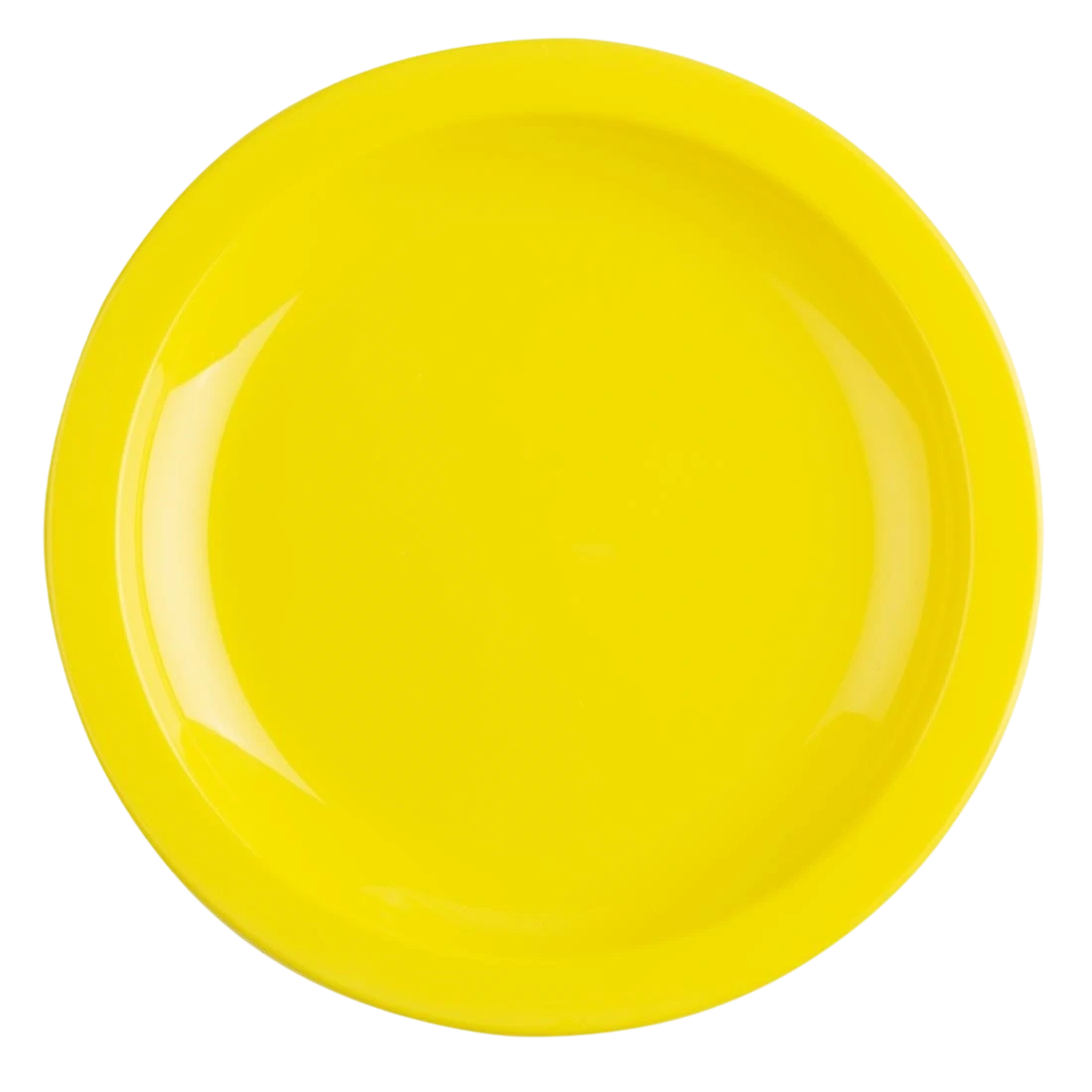 Olympia CB763 Kristallon Polycarbonate Plate Yellow - 172mm 6 3/4" (Box 12)