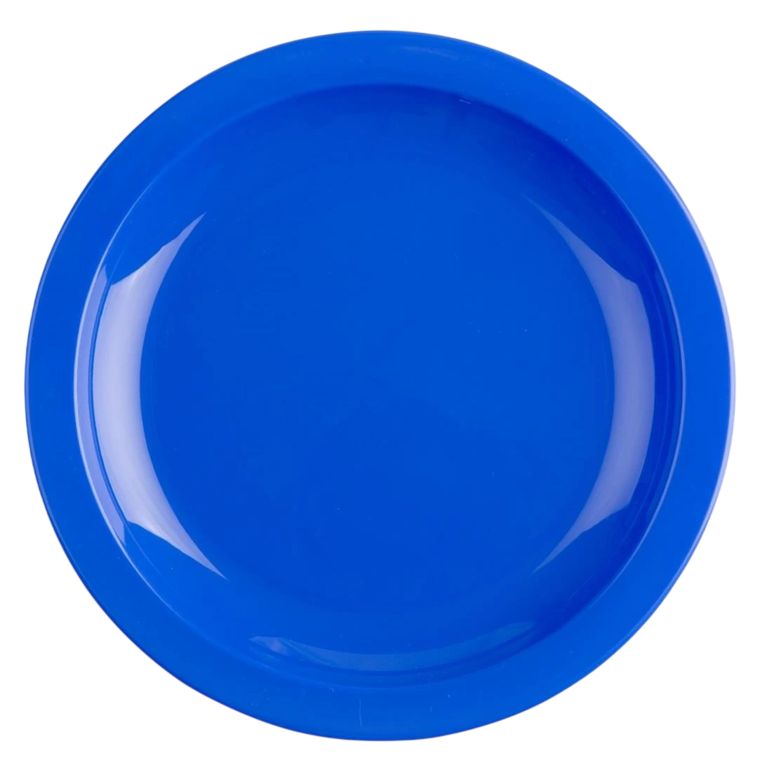 Olympia Plate 174mm 15.5mm 6mm 172mm Blue Polycarbonate Pack 12 CB765