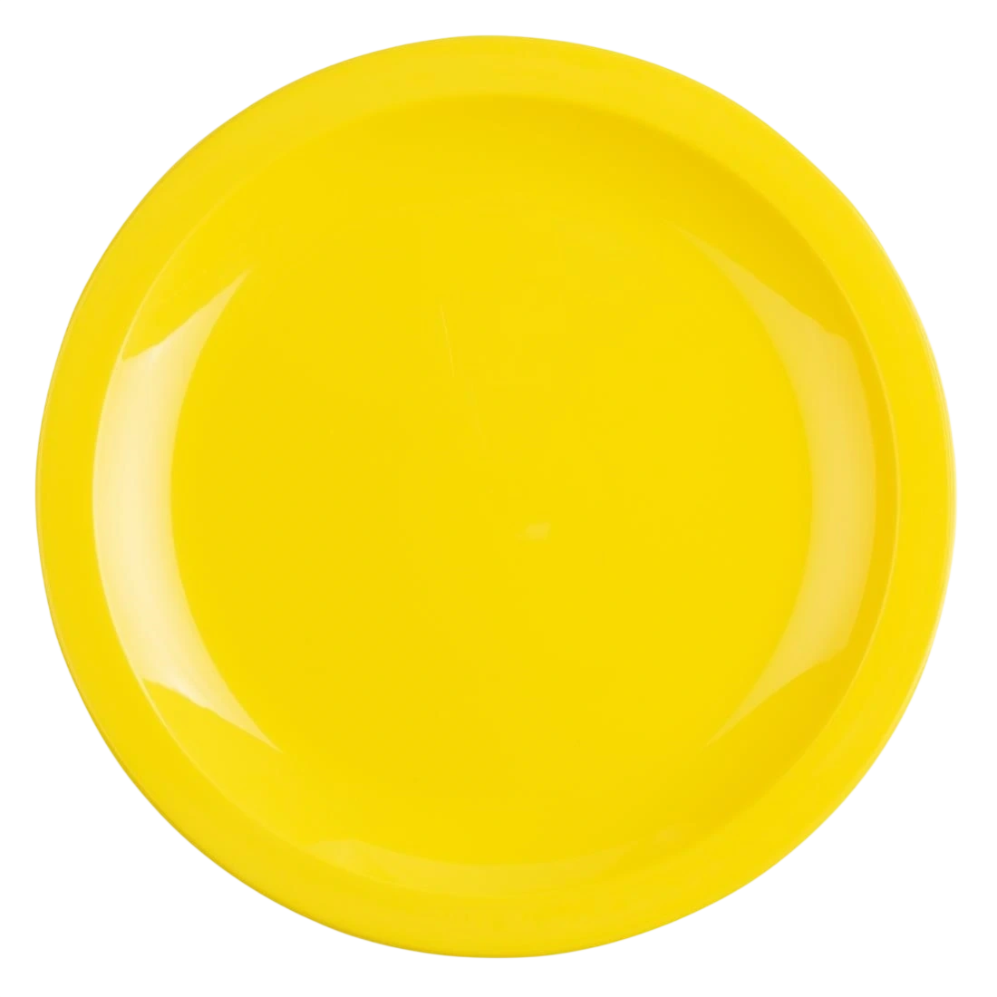 Olympia CB767 Kristallon Polycarbonate Plate Yellow - 230mm 9" (Box 12)