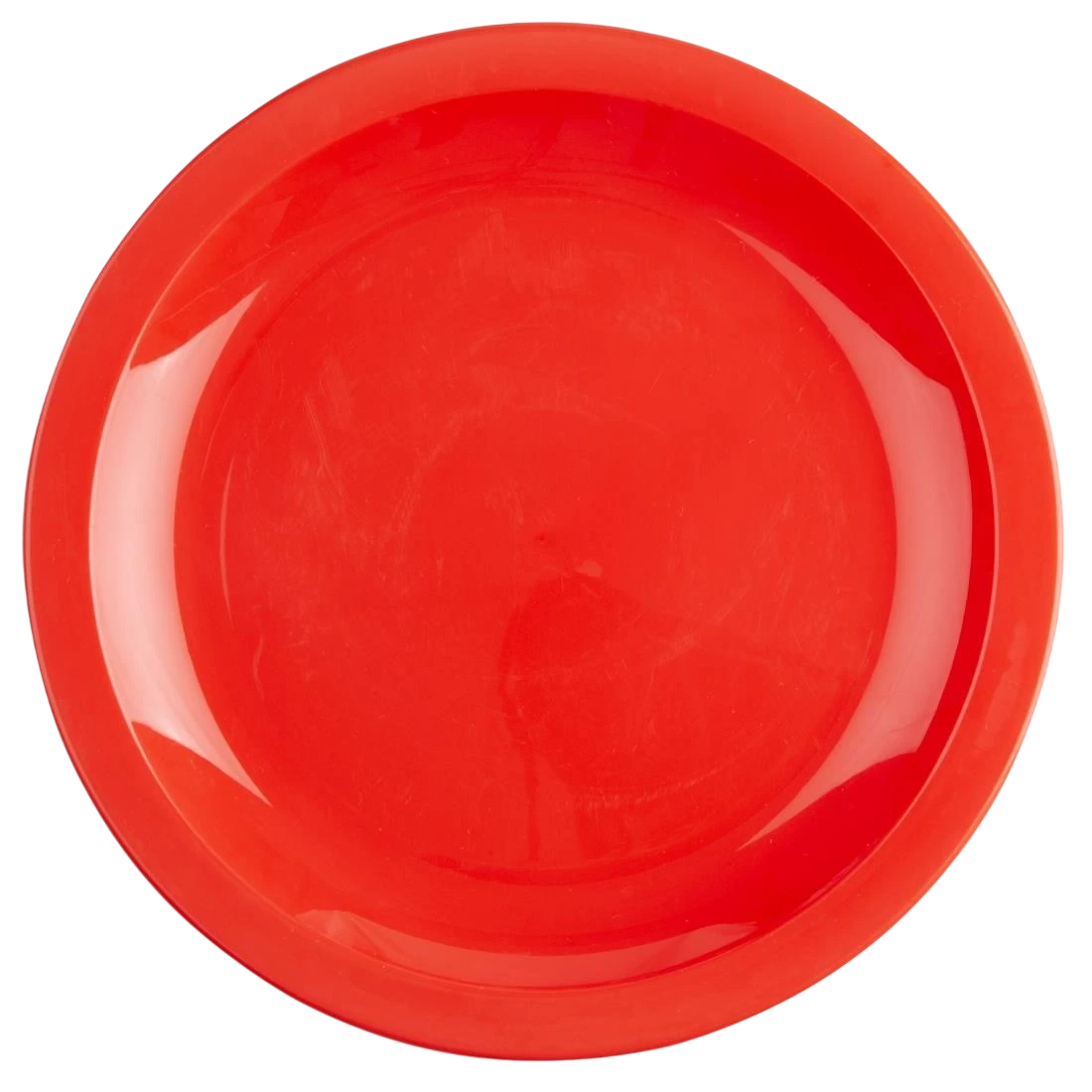 Olympia CB770 Kristallon Polycarbonate Plate Red - 230mm 9" (Box 12)