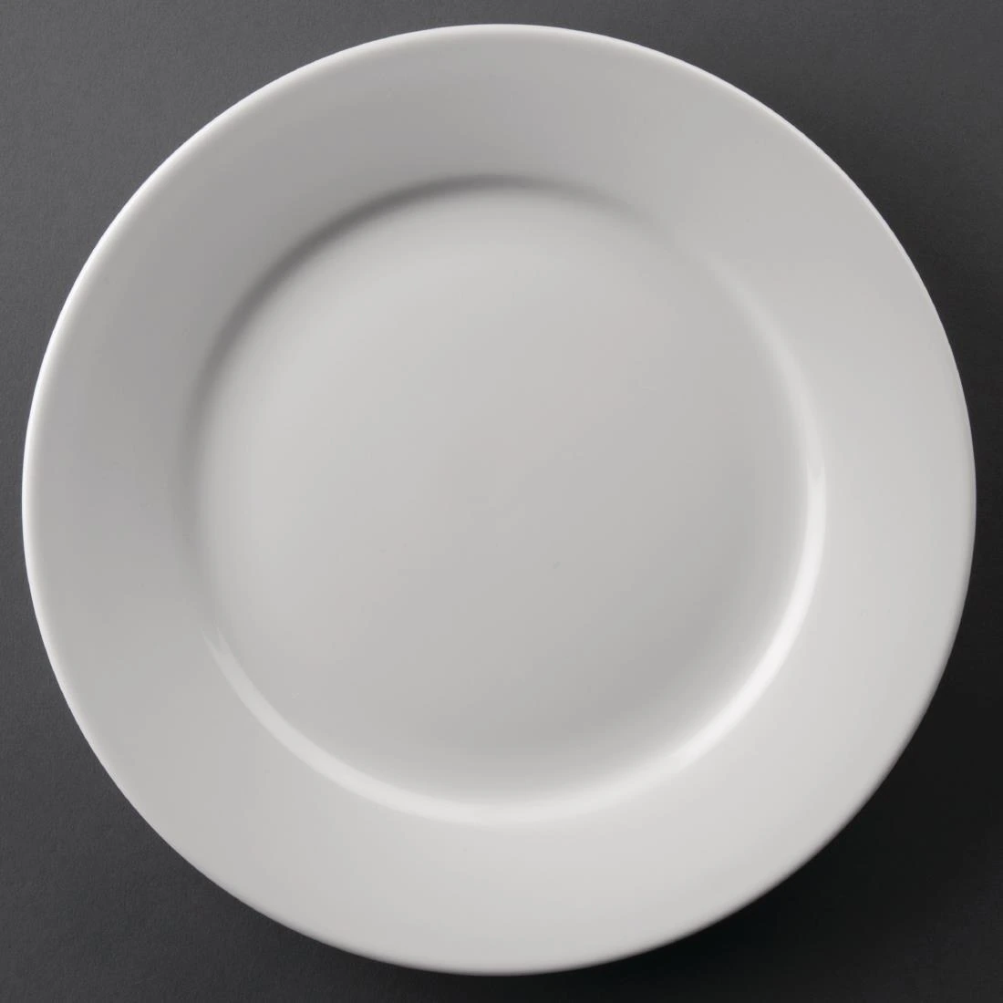 Olympia Wide Rim Plate 228.00mm 27.00mm 228mm White Pack 12 CC208