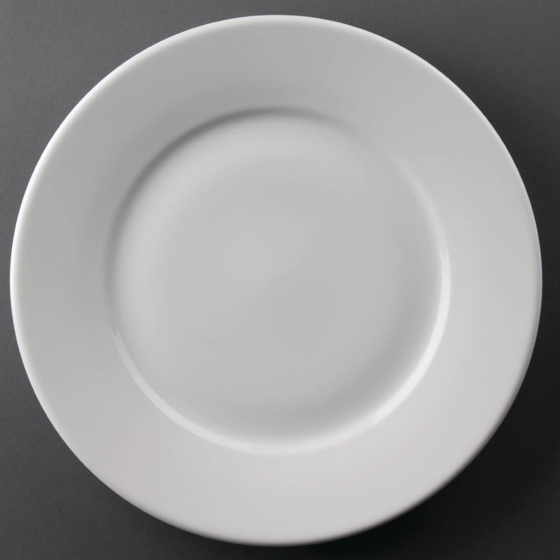 Olympia Wide Rim Plate 254.00mm 29.00mm 254mm White Pack 12 CC209