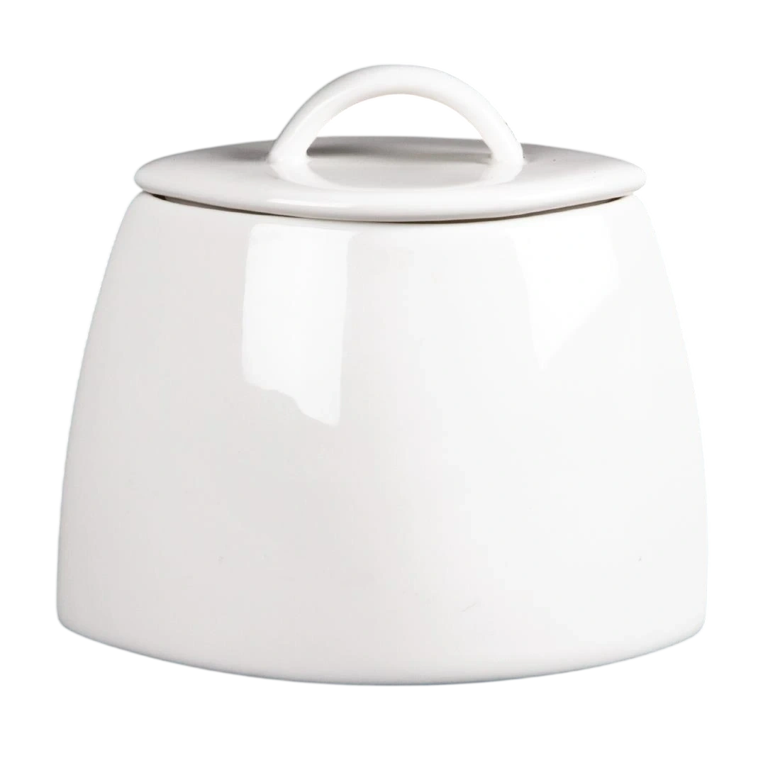 Olympia CD654 Lumina Oval Sugar Bowl with lid - 200ml 7oz (Box 6)