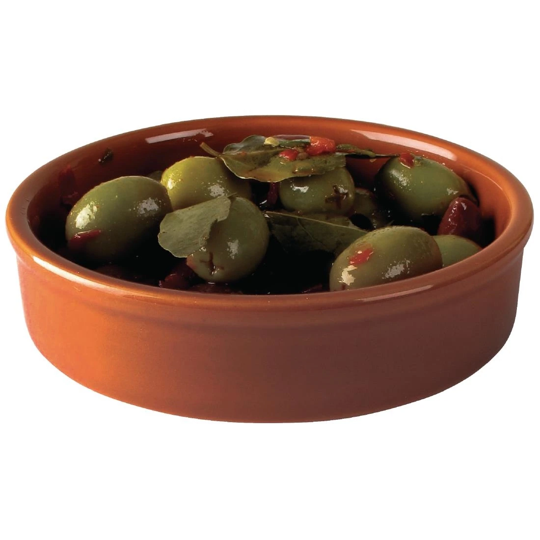 Olympia CD741 Porcelain Rustic Mediterranean Dish Large - 134mm h30mm 5.25" (Box 6)