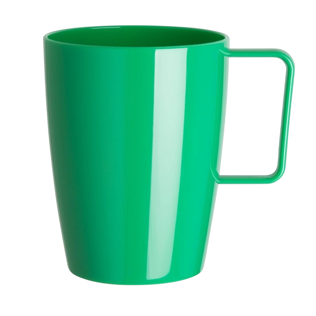 Olympia CE287 Kristallon Polycarbonate Handled Beaker Green - 284ml 10oz (Box 12)