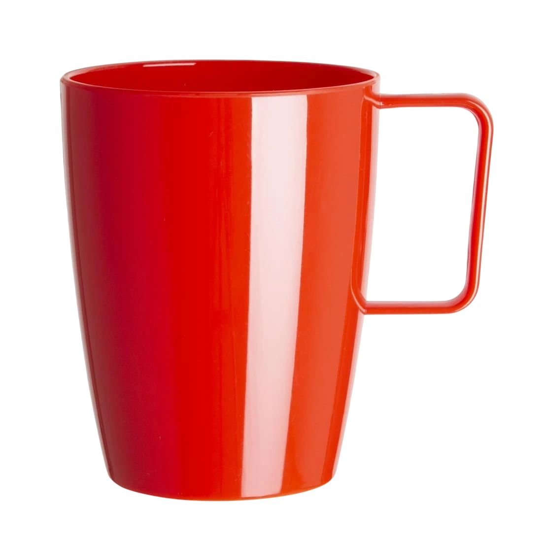 Olympia CE289 Kristallon Polycarbonate Handled Beaker Red - 284ml 10oz (Box 12)