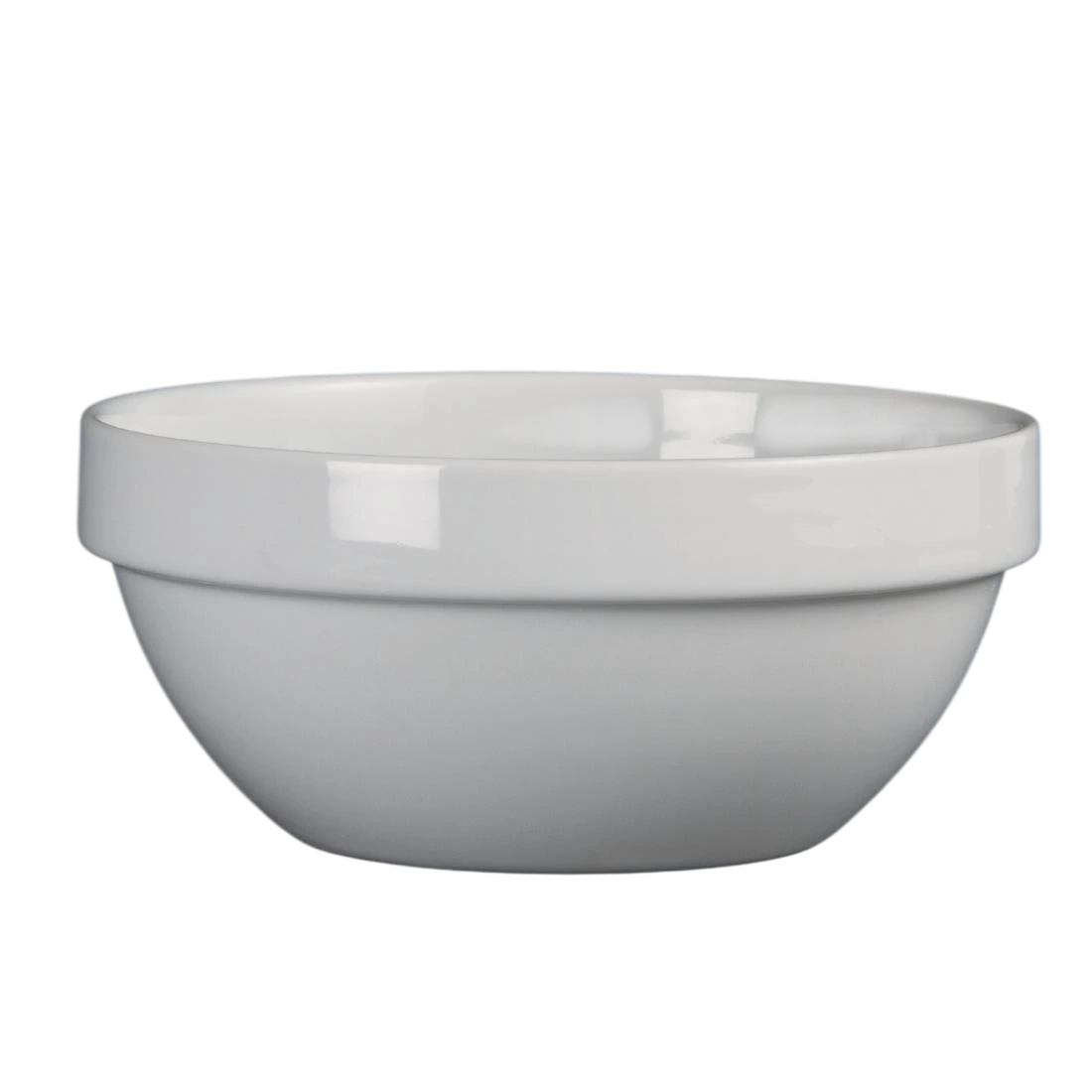 Olympia CE530 Whiteware Stacking Bowl – 540mL, White, Pack of 12