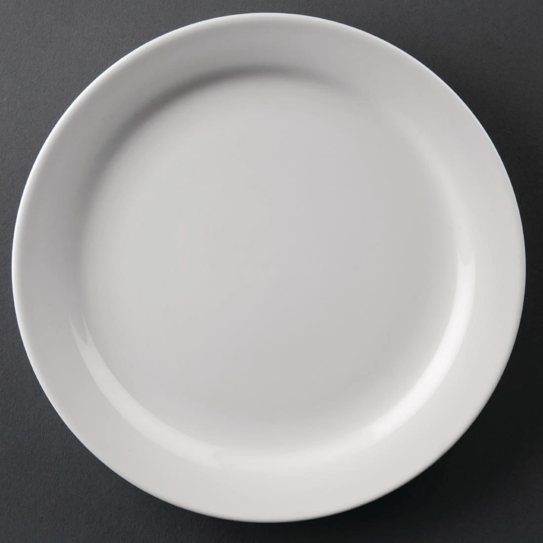 Olympia Narrow Rim Plate 20mm 165mm White Pack 12 CF360