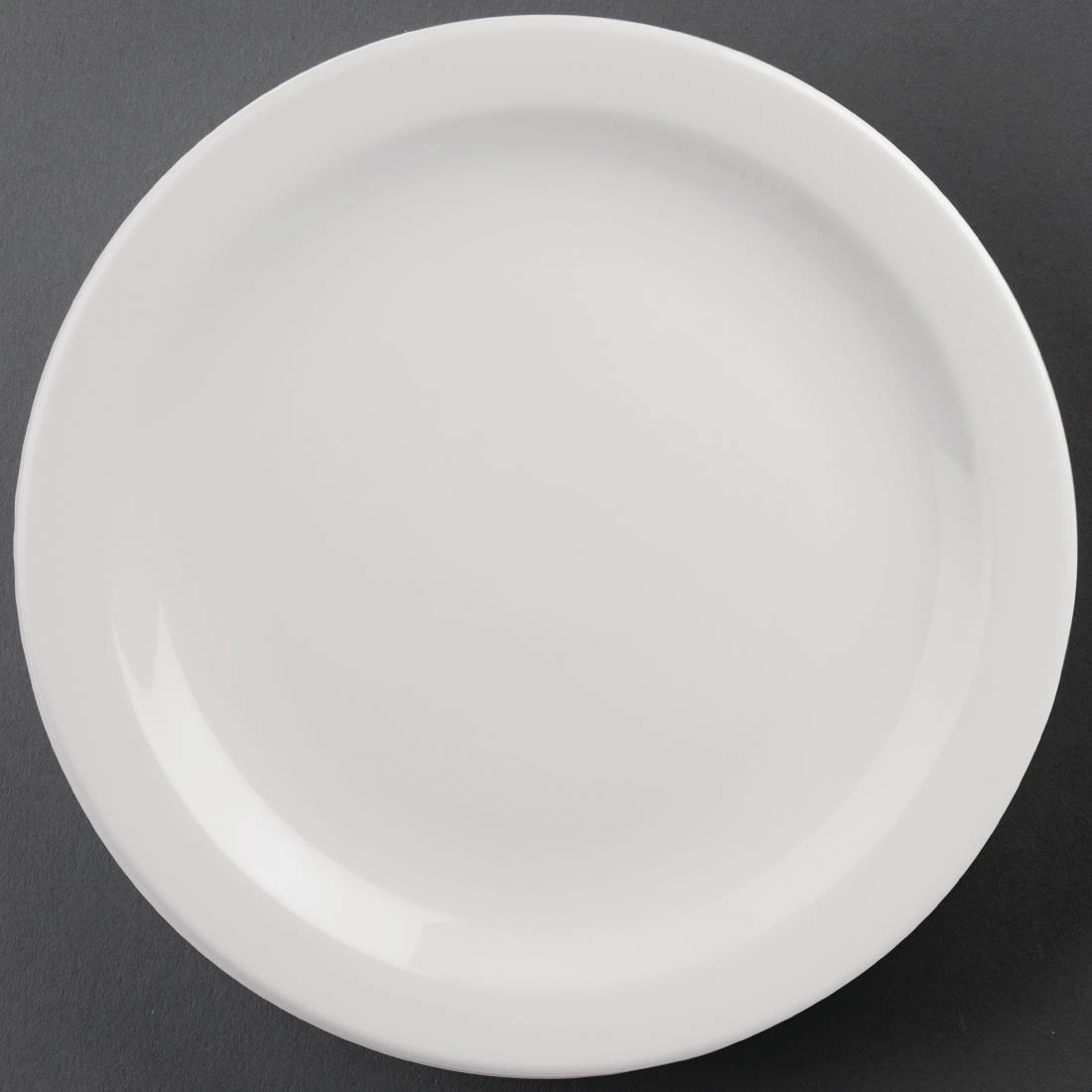 Olympia Narrow Rim Plate 284.00mm 29.00mm 284mm White Pack 6 CF365