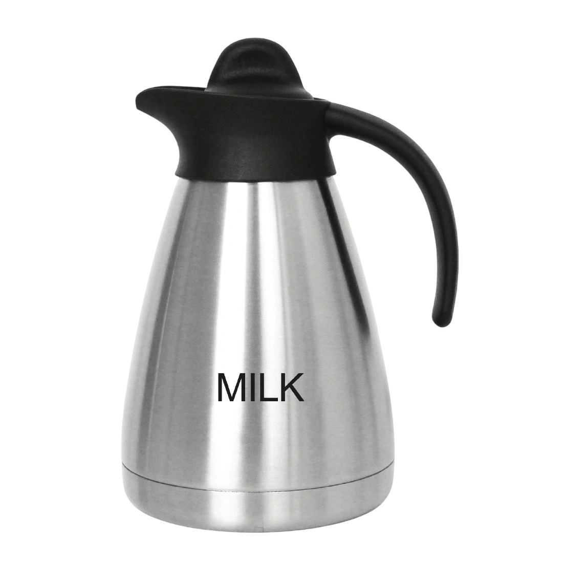 Olympia Vacuum Jug Etched "Milk" 1L with screwtop CL372