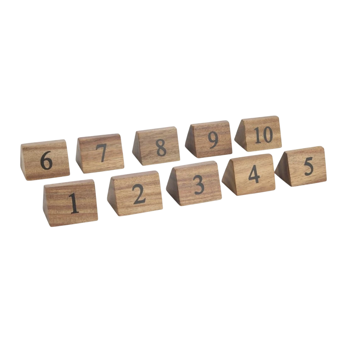 Olympia CL392 Wooden Table Number Signs Nos 1-10 (Set of 10)