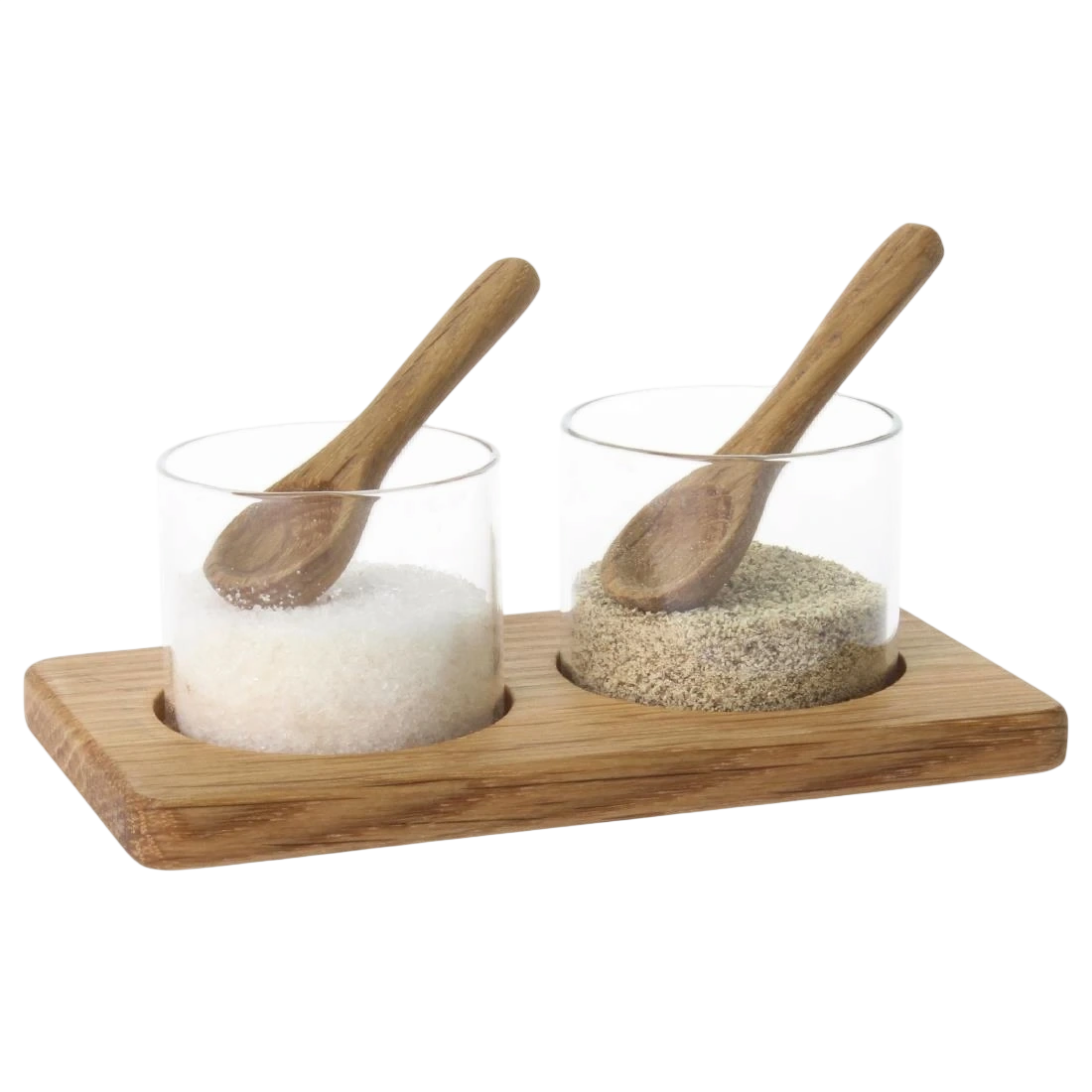 Olympia CM398 FSC Pinch Pot Base with Mini Spoon - 220x145x20mm