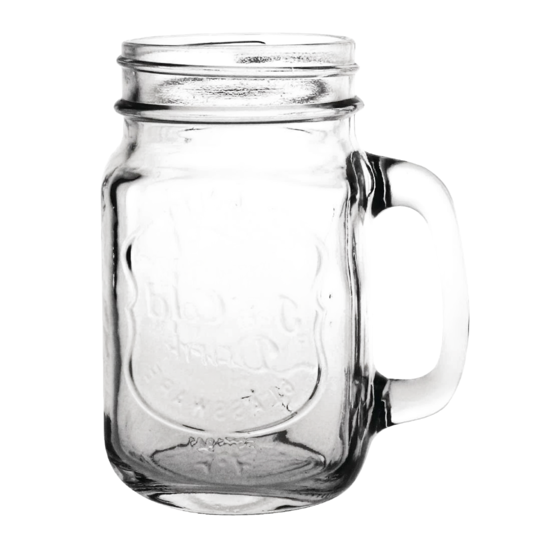 Olympia CM698 Handled Drinking Jar Printed "Ice Cold Drink" - 470ml (Box 12)