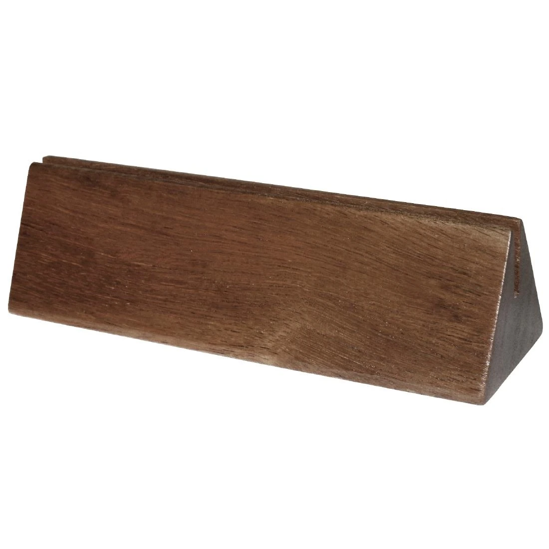 Olympia CM921 FSC Wooden Plain Acacia Menu Holder - 150x45x40mm 6x2x1 1/2" (Pack 10)