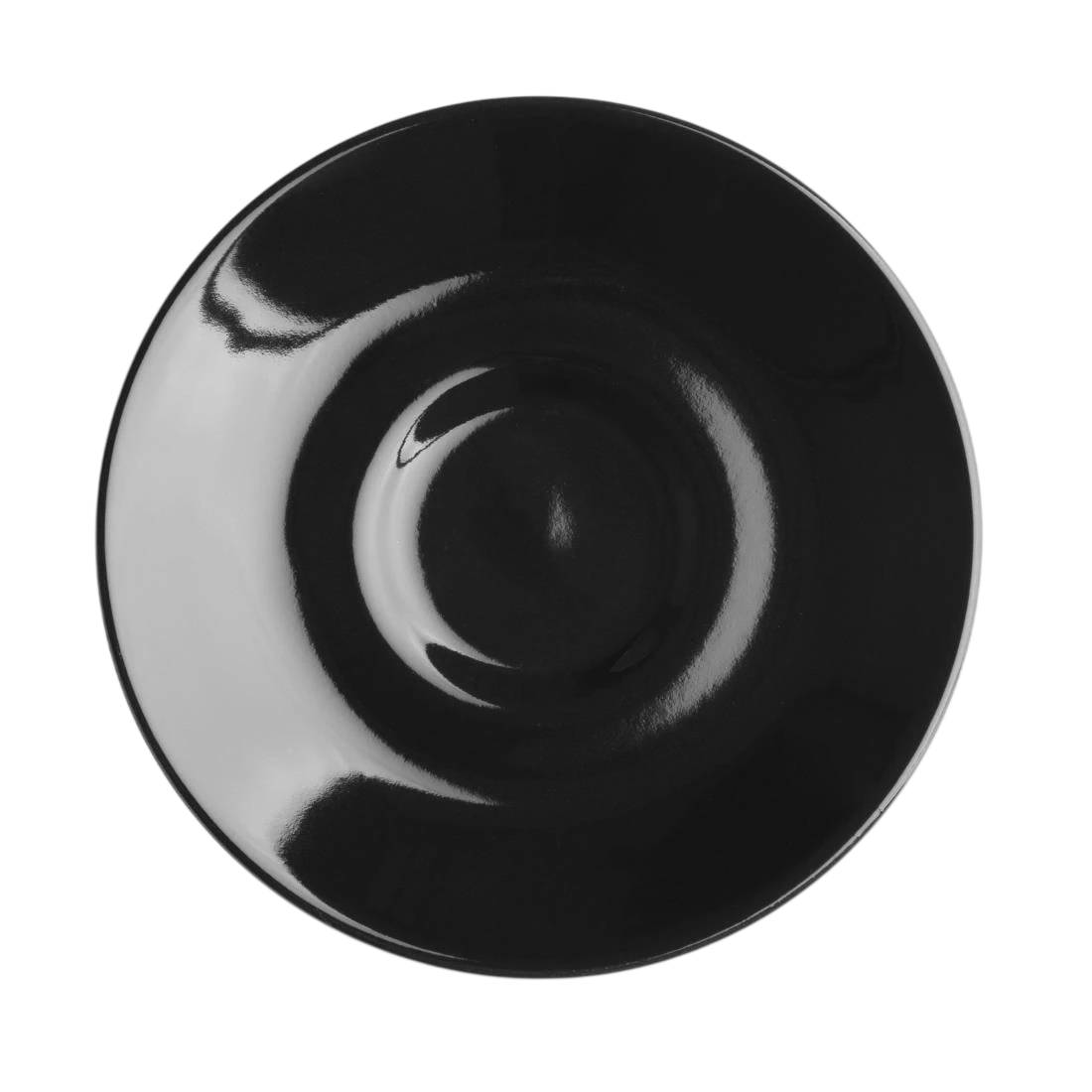 Olympia Cafe Espresso Saucer Black Pack 12 CU955