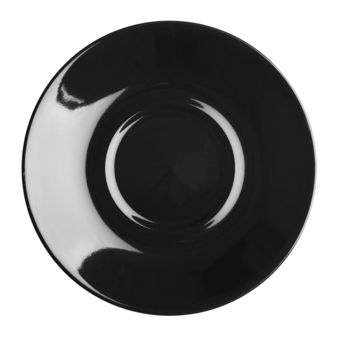 Olympia Cafe Saucer Black 158mm Pack 12 CU956