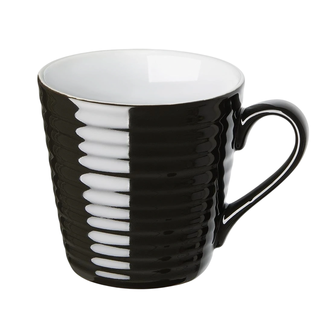 Olympia CU959 Cafe Mug Black Ripple - 340ml (Box 6)