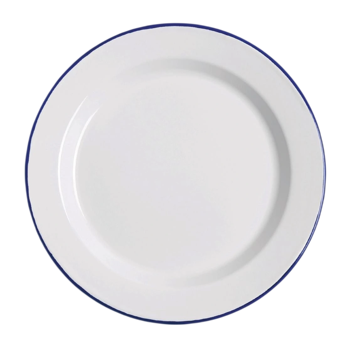 Olympia Dinner Plate 25mm 300mm White/Blue Pack 6 DC388