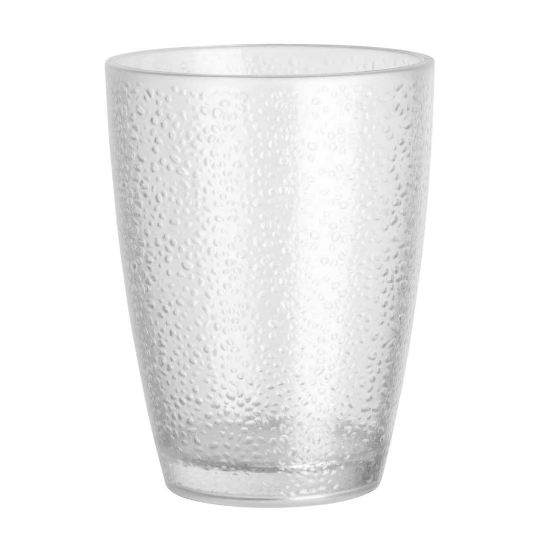 Olympia DC928 Kristallon Polycarbonate Pebbled Tumbler - 275ml 9.75oz Clear (Box 6)