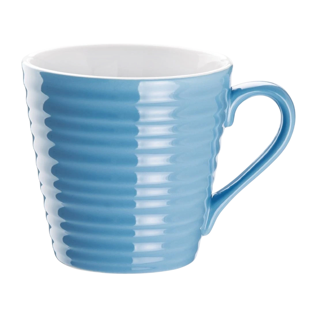 Olympia DH631 Cafe Mug Blue Ripple - 340ml (Box 6)