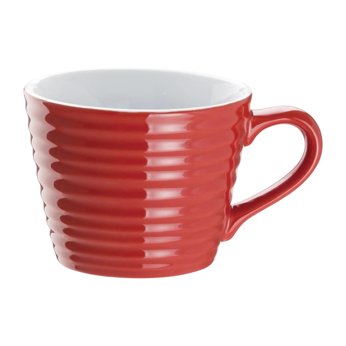 Olympia DH637 Cafe Mug Red Ripple - 230ml (Box 6)