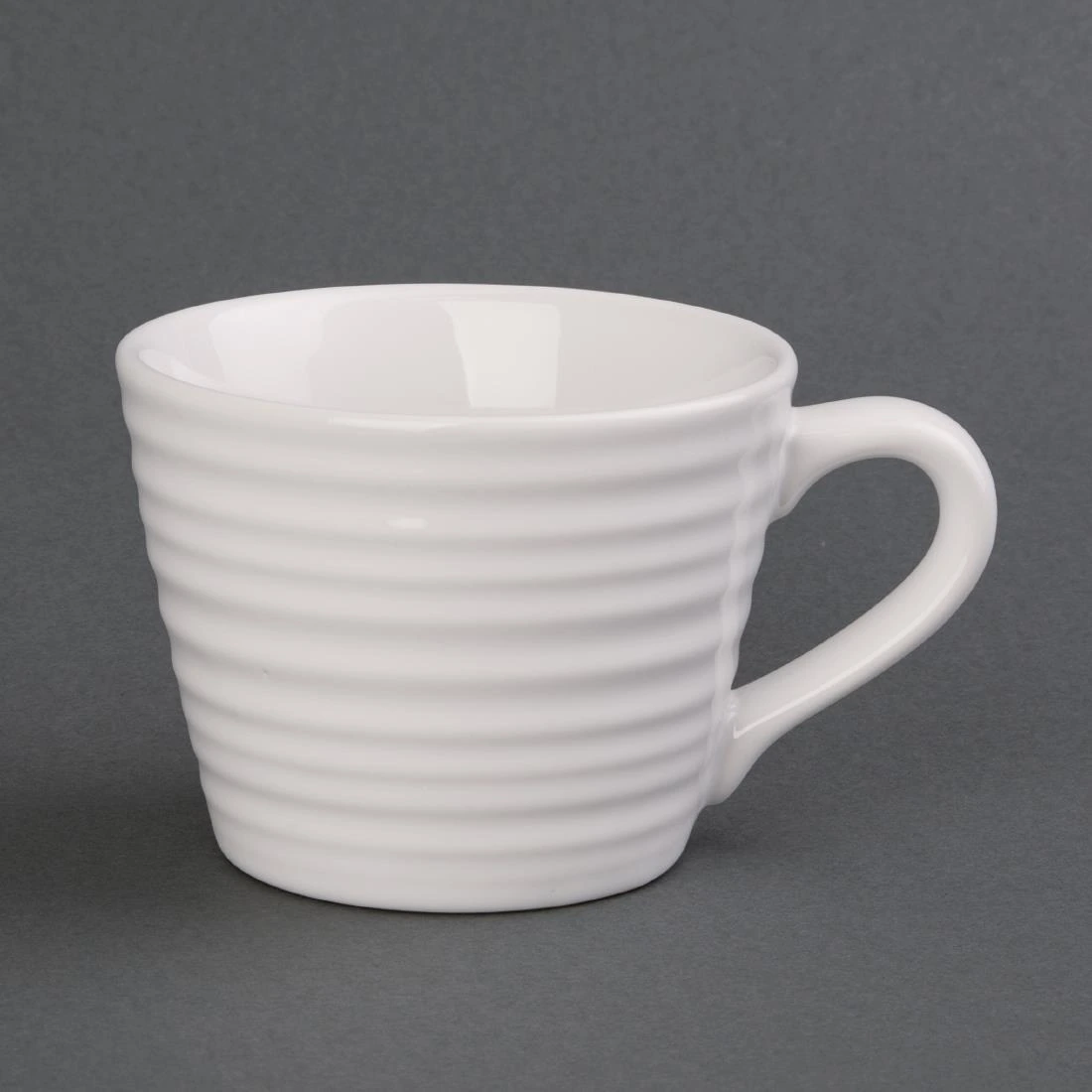 Olympia DH638 Cafe Mug White Ripple - 230ml (Box 6)