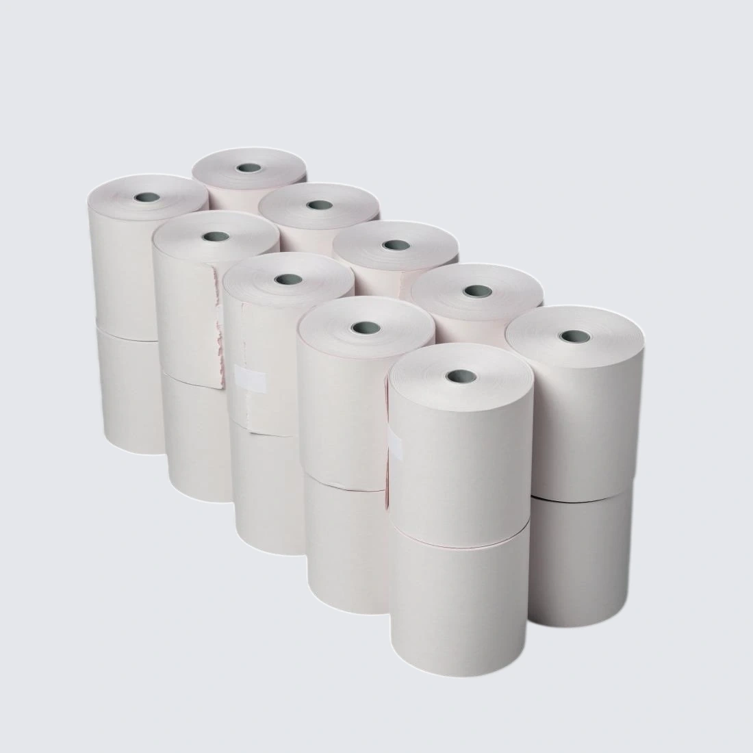 Olympia DK595 Non-Thermal Till Roll - 76x70mm 2ply (White/Pink) (Box 20)