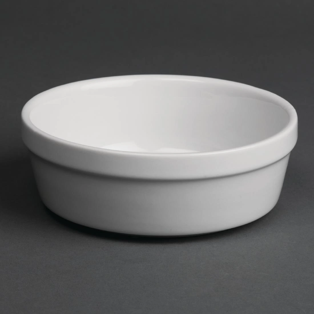 Olympia Whiteware Round Pie Bowl DK808 41×119×119mm White Pack 6