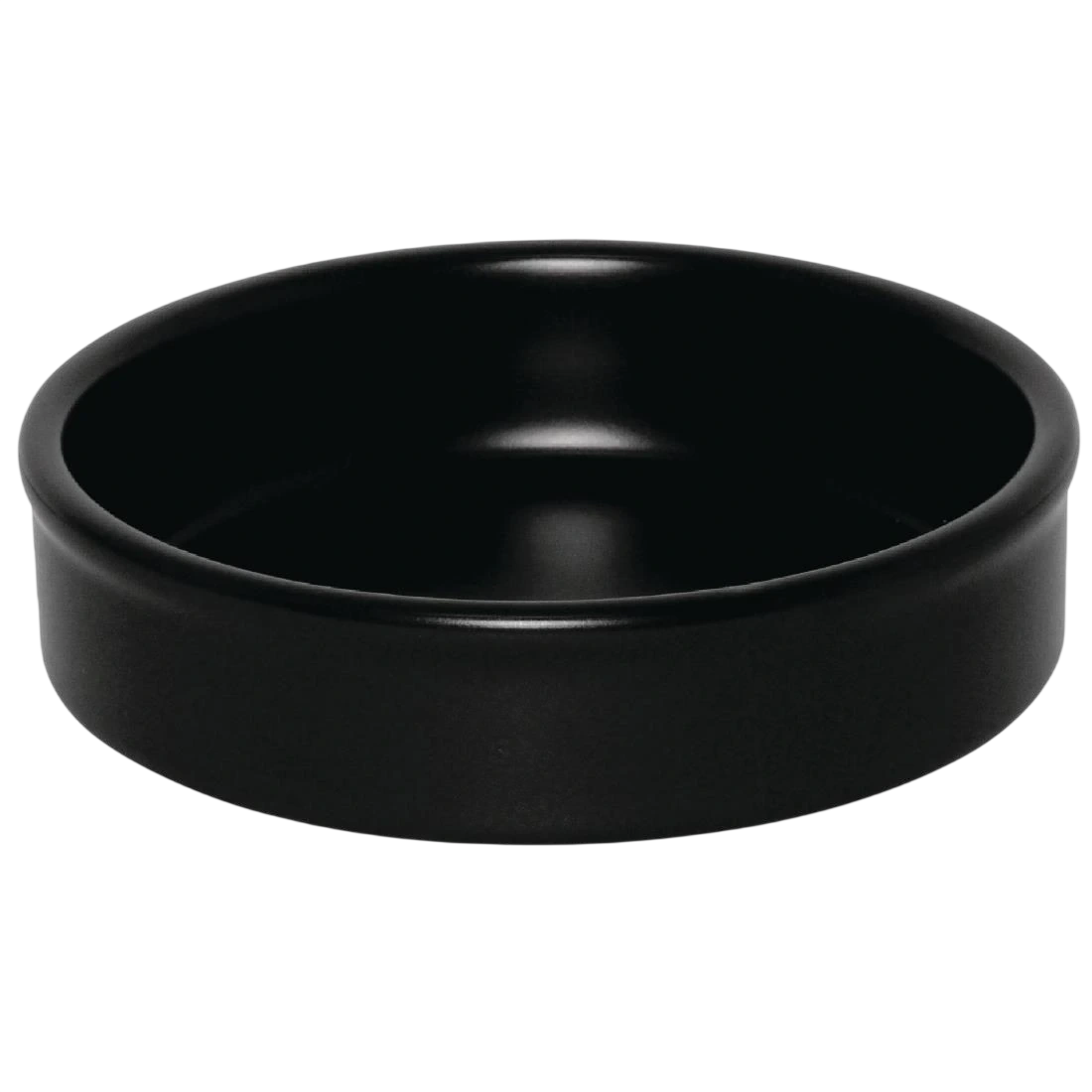 Olympia DK833 Tapas Stacking Dish Matt Black 134mm 5.25" 30mm(H) (Box 6)