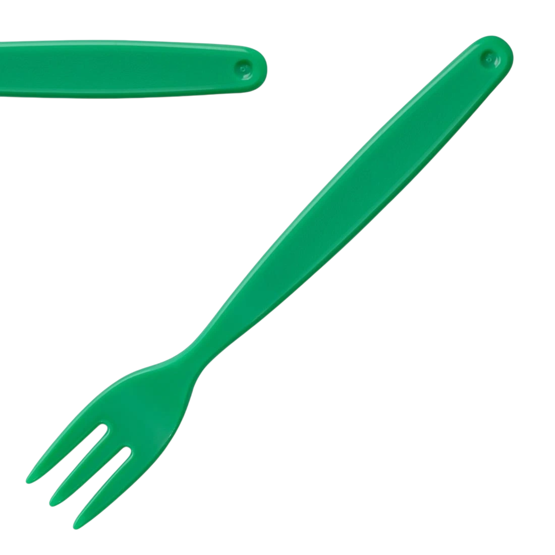 Olympia DL120 Kristallon Polycarbonate Fork Green - 170mm (Pack 12)
