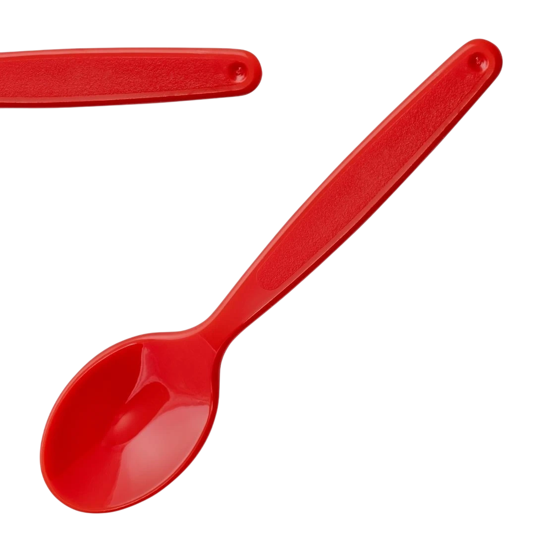Olympia DL122 red polycarbonate spoon, pack of 12