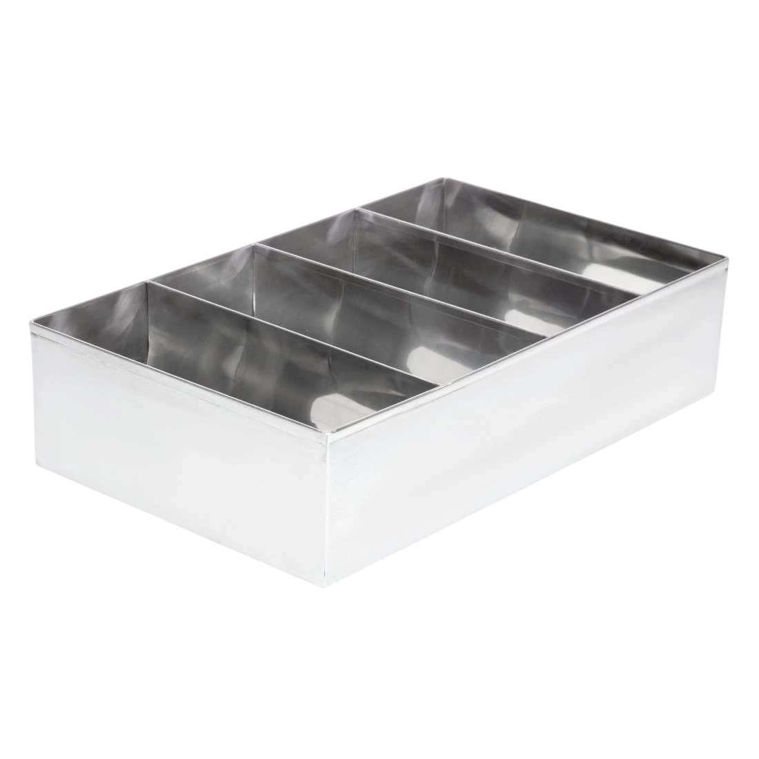 Olympia DM274 Cutlery Holder 4 Compartment St/St - 415x255x105mm