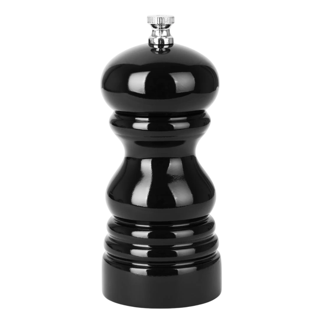 Olympia DN651 Salt or Pepper Grinder Black Hevea Wood - 125mm