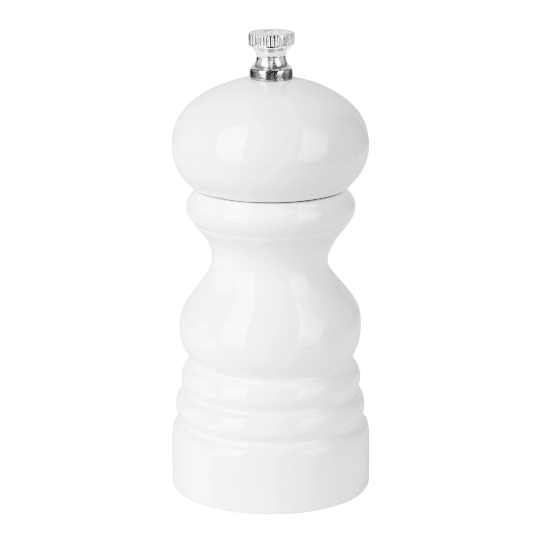 Olympia DN652 Salt or Pepper Grinder White Hevea Wood - 125mm