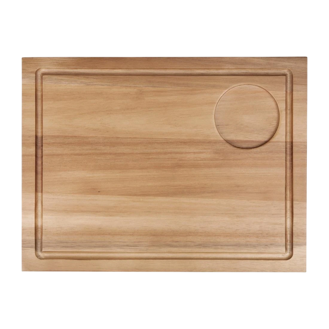 Olympia DP139 Steak Board Acacia Large - 310x240mm 70mm recess (12.2"x9.5"2.75" recess)
