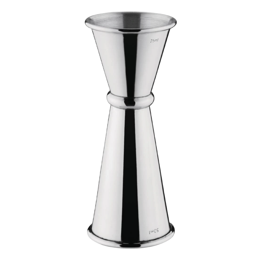 Olympia DR593 Barware Banded Jigger St/St - 25/50ml
