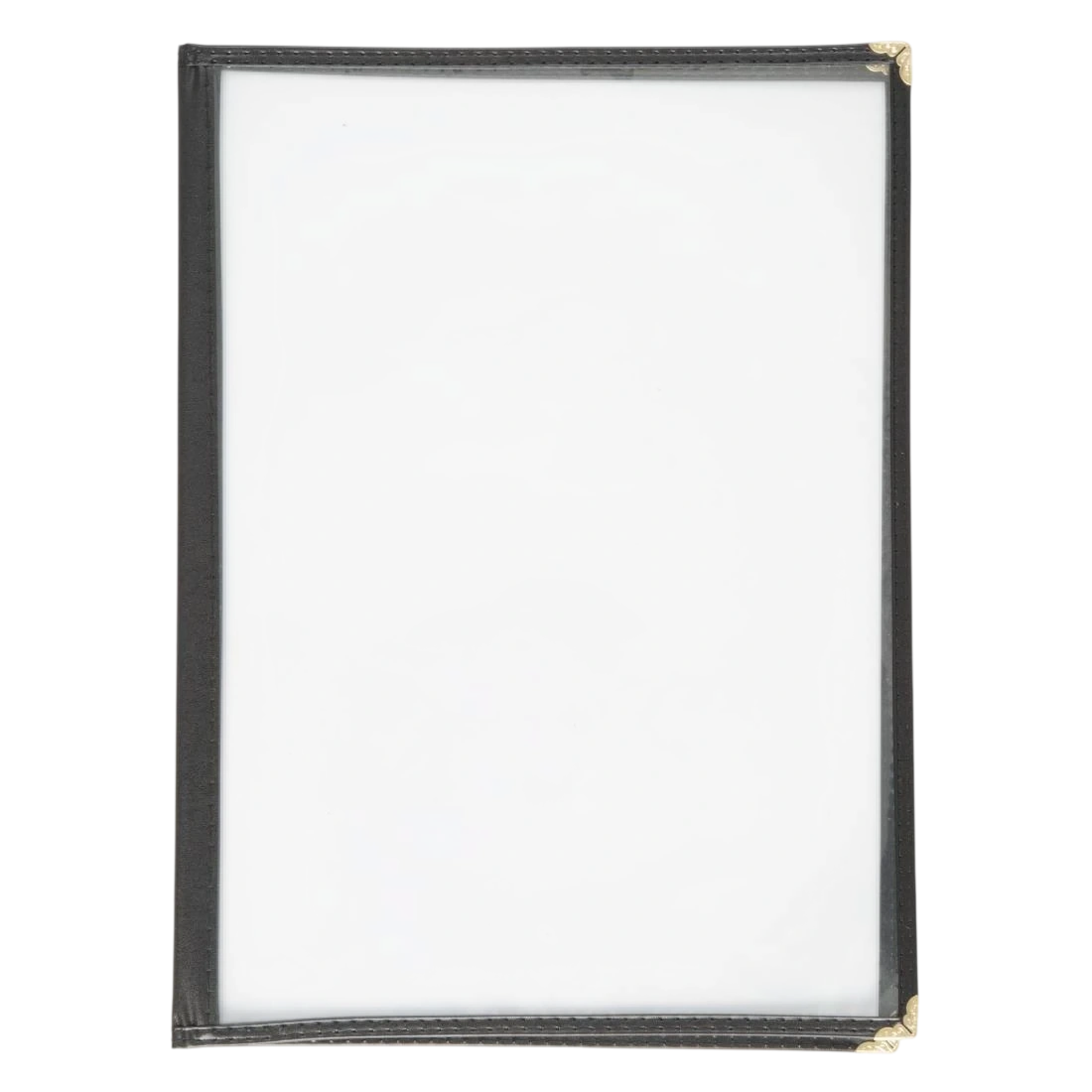 Olympia E293 A4 Four Card American Style Menu Holder Black