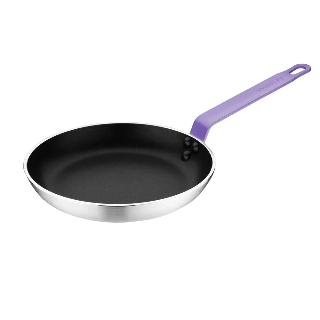 Hygiplas FB476 Non-Stick Frying Pan – 200mm Purple Handle commercial kitchen equipment