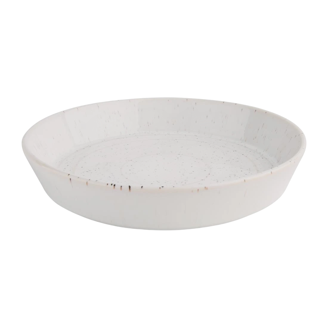 Olympia FD901 Cavolo White Speckle Flat Round Bowl - 220mm (Box 4)