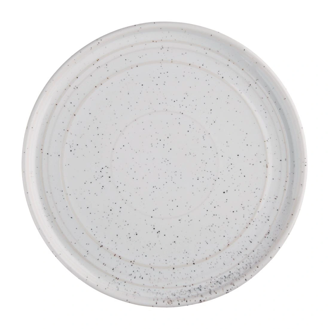 Olympia FD903 Cavolo White Speckle Flat Round Plate - 220mm (Box 6)