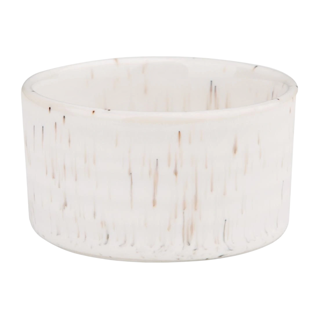 Olympia FD905 Porcelain Dipping Dish – 74mL, White Speckle, Pack of 12