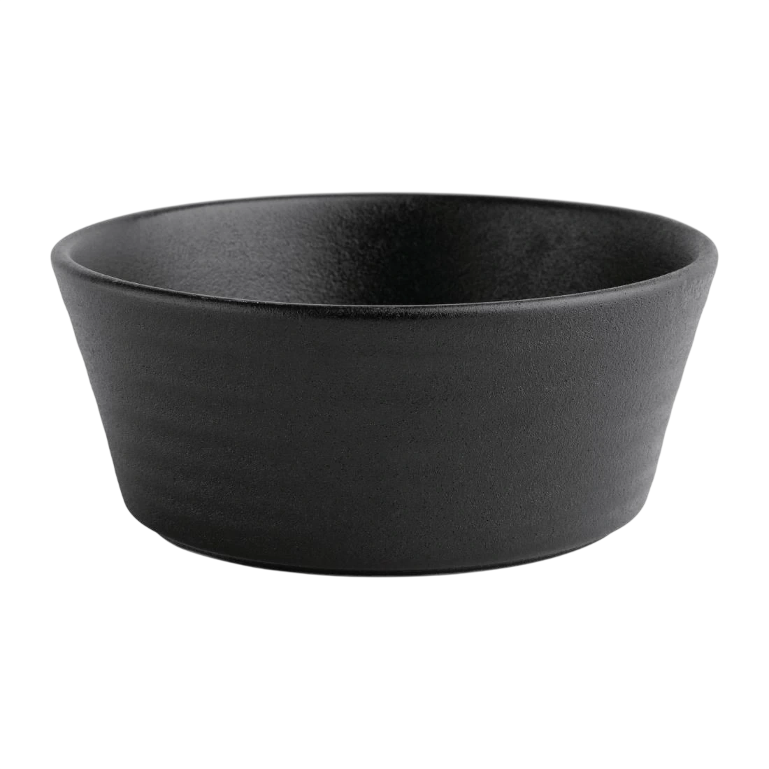 Olympia FD906 Cavolo Textured Black Flat Round Bowl - 143mm (Box 6)