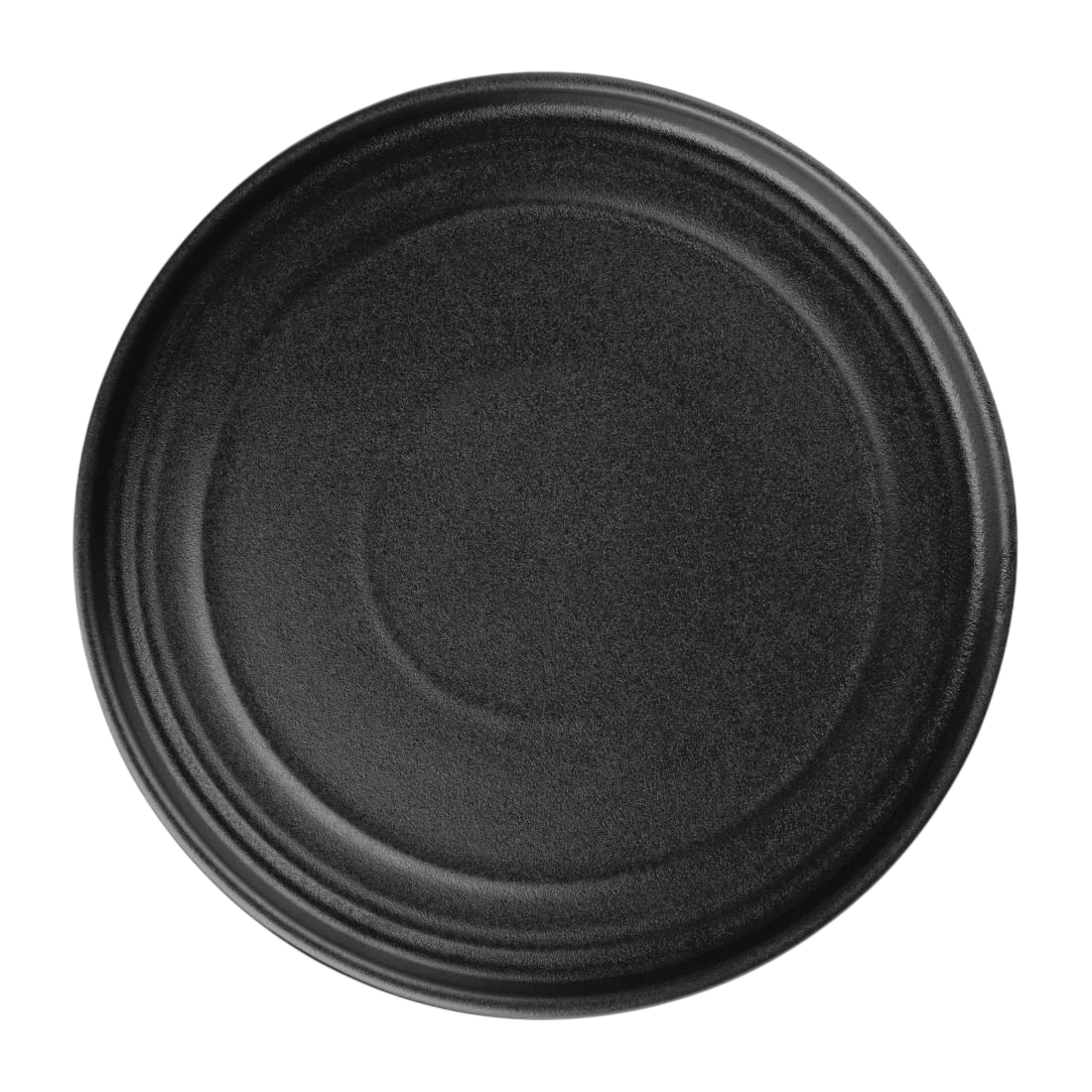 Olympia FD909 Cavolo Textured Black Flat Round Plate - 220mm (Box 6)