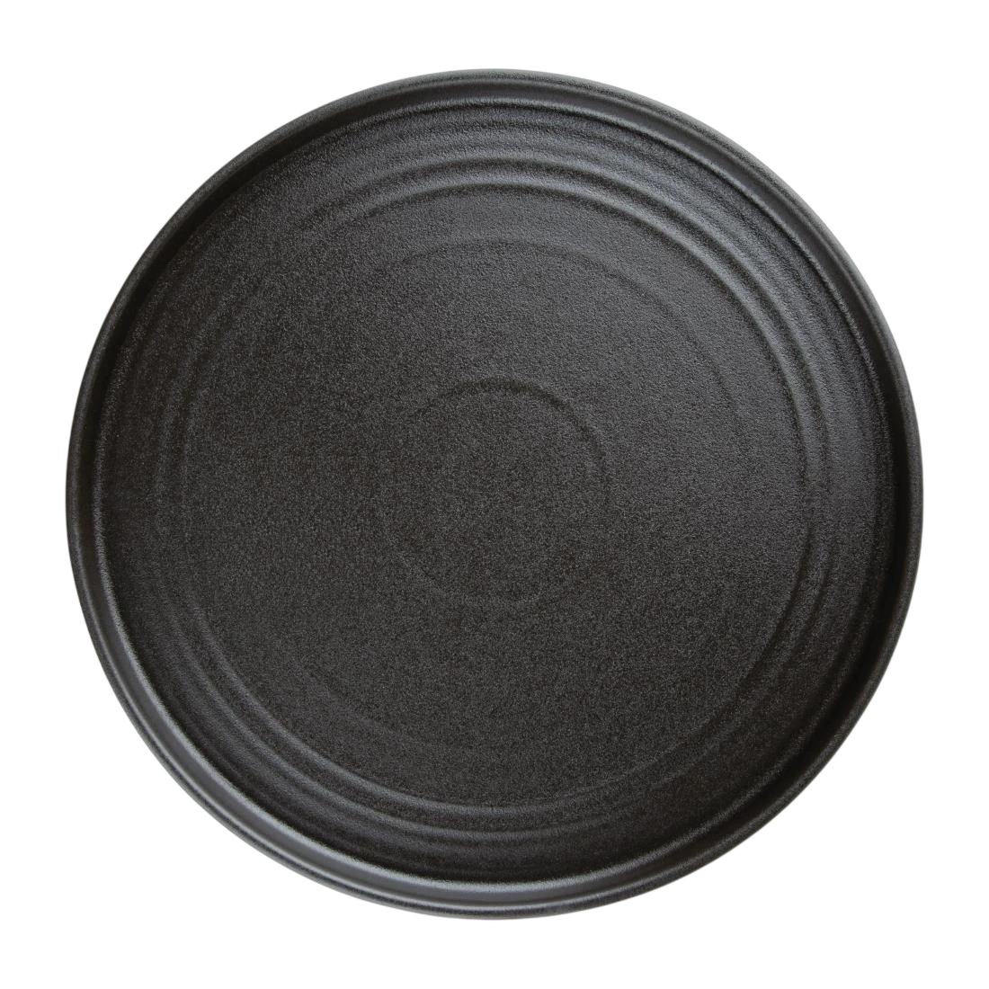 Olympia FD910 Cavolo Textured Black Flat Round Plate - 270mm (Box 4)