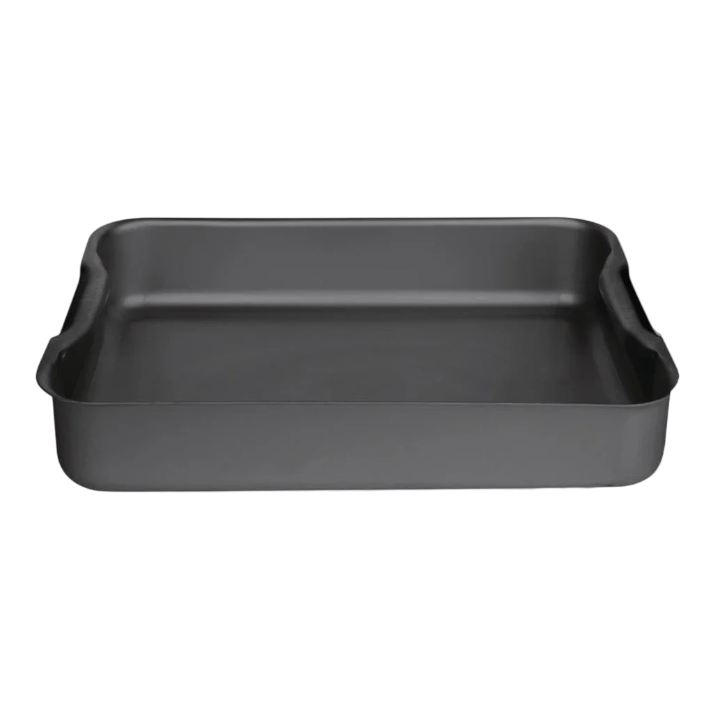Vogue Baking Dish Hard Anodised - 370x265x70mm 14 1/2x10 1/2x2 3/4" commercial kitchen equipment