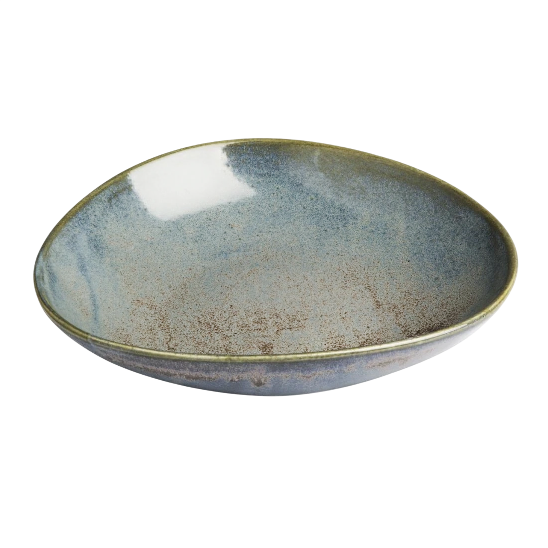 Olympia Ember Triangle Bowl FU181 50×245mm Blue Pack 4