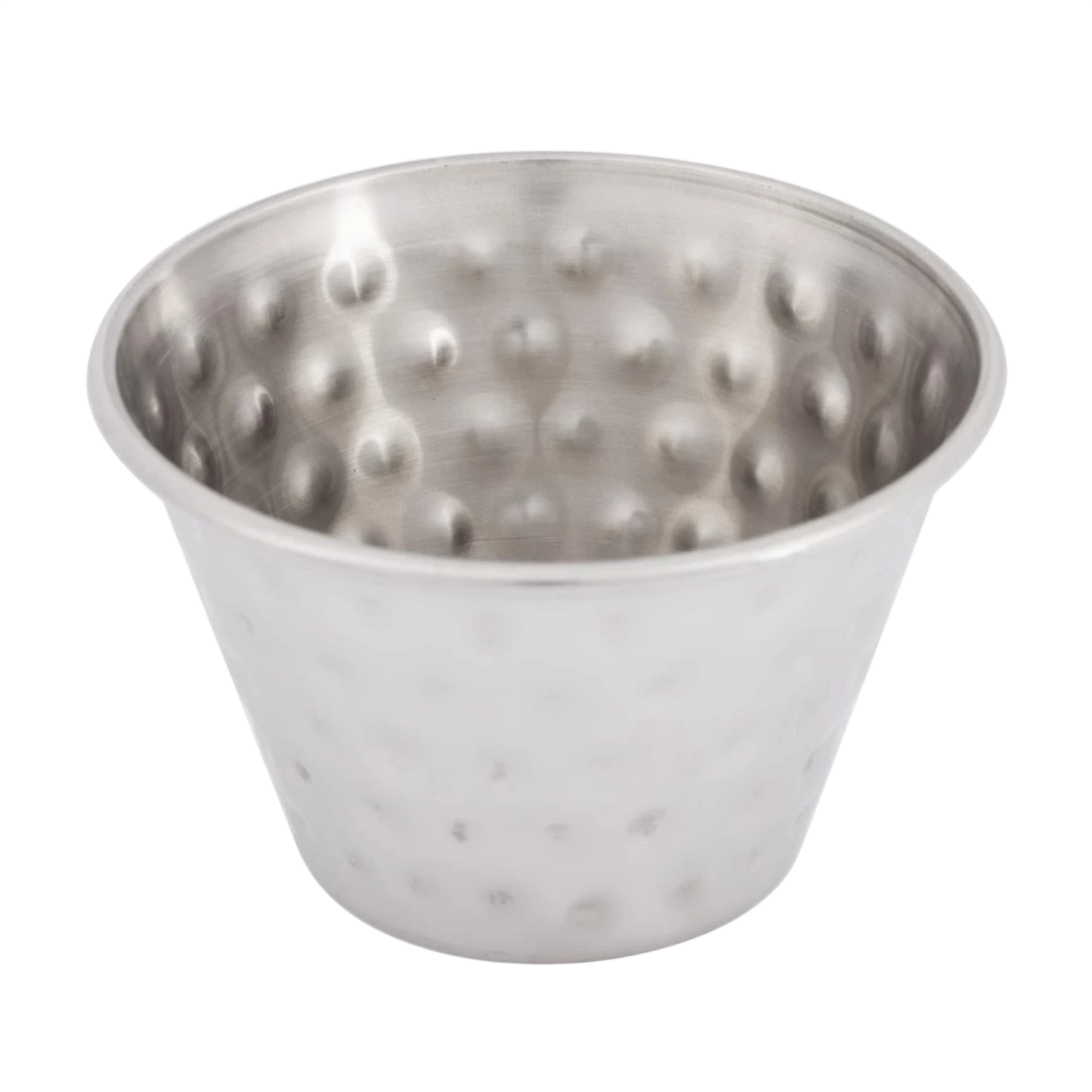 Olympia FU290 Stainless Steel Hammered Sauce Cup – 115mL, Pack of 12