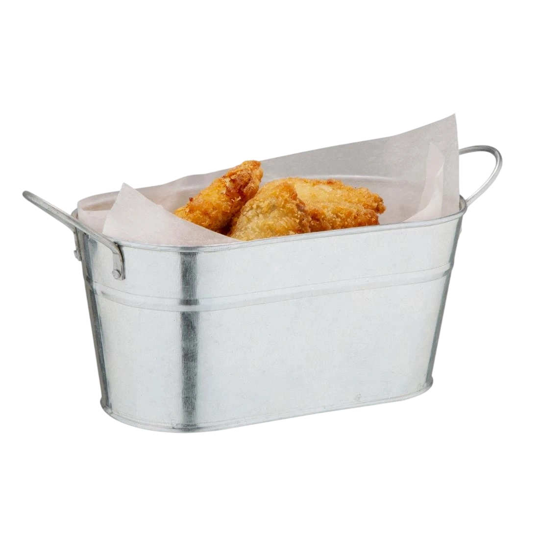 Olympia GF249 Rectangular Galvanised Tub - 95(H)x197(W)x130(D)mm