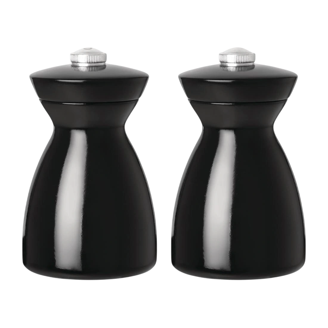 Olympia GF258 dark wood salt and pepper mill set black